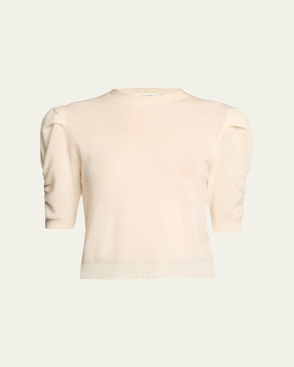 Ruched Cashmere-Wool Sweat